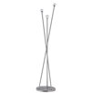 Living 2Easy Three Light Floor Lamp in Brushed Nickel