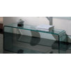 New Generation Large Freestanding Transparent Glass Shelf 