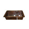Cocina Duet Pro Hand Hammered Copper Kitchen Sink