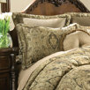 Grand Manor Square Pillow in Yellow