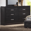 Kearny 6 Drawer Faux Leather Dresser