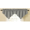 Room Darkening Rod Pocket Ascot Valance in Grey