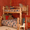 Silver Creek Twin over Full Bunk Bed with Built-In Ladder