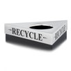 Trifecta Waste Receptacle Lid, Laser Cut "Cans" Inscription
