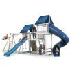 Congo Monkey Playsystem 3 with Swing Beam and Optional Accessories in White / Sand