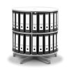 Spin-N-File 2-Tier Rotary Binder Storage Carousel