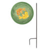 Green Fish Birdbath