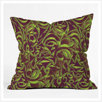 Wagner Campelo Abstract Garden Throw Pillow