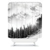 Bird Wanna Whistle White Mountain Shower Curtain