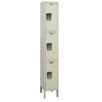 Maintenance-Free Quiet Stock Lockers - Triple Tier - 1 Section (Assembled)