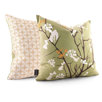 Ailanthus Throw Pillow in Grass / Sunshine - 24" x 13"