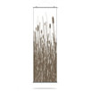 Cattails Slat Hanging Panel in Chocolate