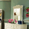 Summer Breeze Crowned Top Bureau / Dresser Mirror