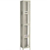 Expanded Metal Lockers - Double Tier - 2 Sections (Unassembled)