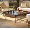 South Terrace Square Cofee Table with Glass Top