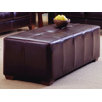 Reed Leather Ottoman