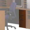 Unity Executive Series Wood Mobile Pedestal, File/File