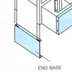 End Bases, Single Row - for Lockers with Legs