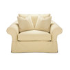 Carmel Slip Covered Armchair and a Half