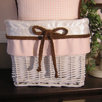 Pink Chocolate Wicker Basket