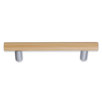 Beslagsboden Beech Drawer Pull in Brushed Chrome