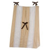 Metro Diaper Stacker in Khaki / White / Chocolate