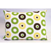 Mod Dots and Stripes Cotton Boudoir Pillow