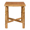 Traditional Cedar Log Square Pub Table