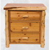 Traditional Cedar Log 3 Drawer Chest
