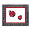 Polka Dot Ladybug Accent Floor Rug