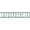 Argyle Green Blue Wallpaper Border
