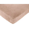 Treasure Cove Pirate Fitted Crib Sheet in Solid Camel Micorsuede