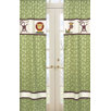 Jungle Time Window Panel in Green Leaf (Set of 2)