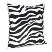Turquoise Funky Zebra Decorative Pillow