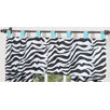 Zebra Turquoise Collection Window Valance 