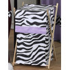 Zebra Purple Laundry Hamper 