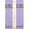 Zebra Purple Collection Window Panels 