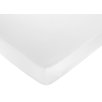 Purple, Black and White Princess Fitted Crib Sheet in White