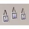 Purple, Black and White Princess Wall Hangings (Set of 3)