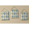 Blue and Green Argyle Wall Hangings