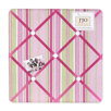 Jungle Friends Stripe Print Fabric Memo Board