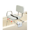 Tub Mount X-Short Transfer Bench with Padded Swivel Seat / Back