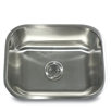 18 Gauge Stainless Steel Rectangle Undermount Kitchen Sink in Brushed Satin