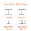 Eames  Round Table with Universal  (Laminate Top, Vinyl Edge)