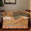 Flirty Flowers Yellow 4 Piece Crib Bedding Set