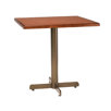 Apollo 30" Custom Square Laminate Top Wood Edge Table