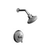 Revival Rite-Temp Pressure-Balancing Shower Faucet Trim with Traditional Lever Handle and Standard Showerarm and Flange
