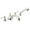 Kingsley Two Handle Roman Tub Faucet with Diverter Valve