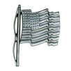 Pewter American Flag Medallion