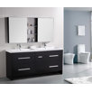 Perfecta 72" Double Sink Vanity Set